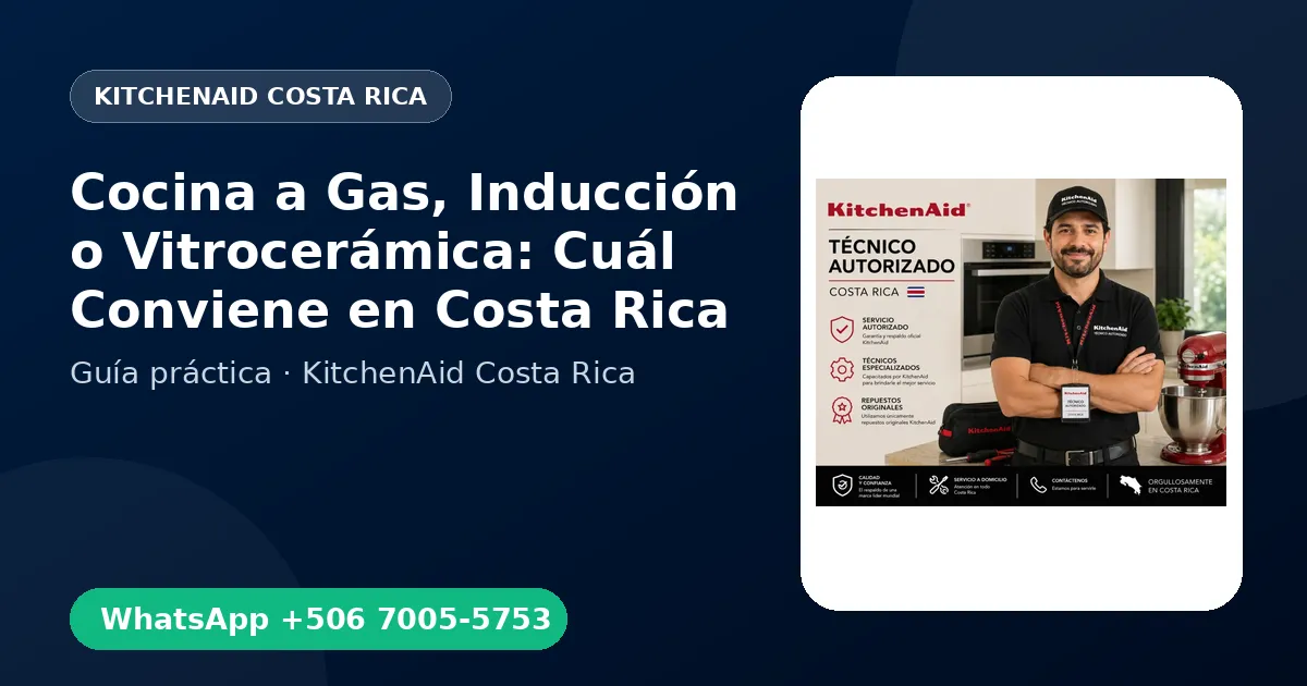Cocina a Gas, Inducción o Vitrocerámica: Cuál Conviene en Costa Rica