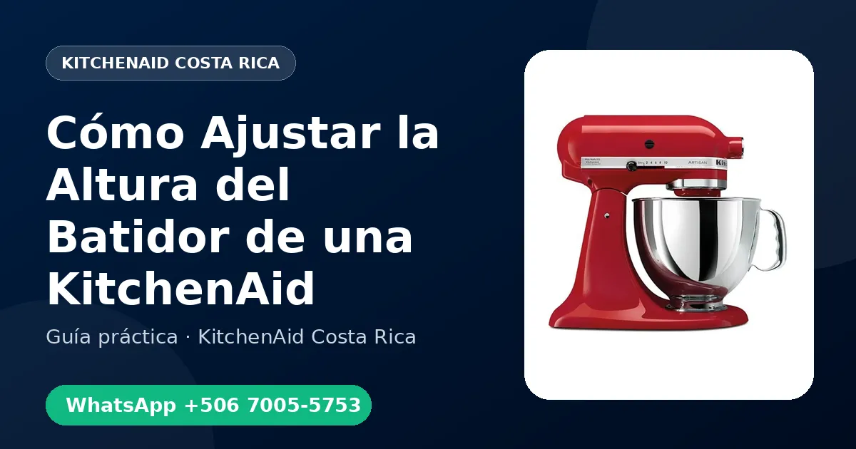 Cómo Ajustar la Altura del Batidor de una KitchenAid