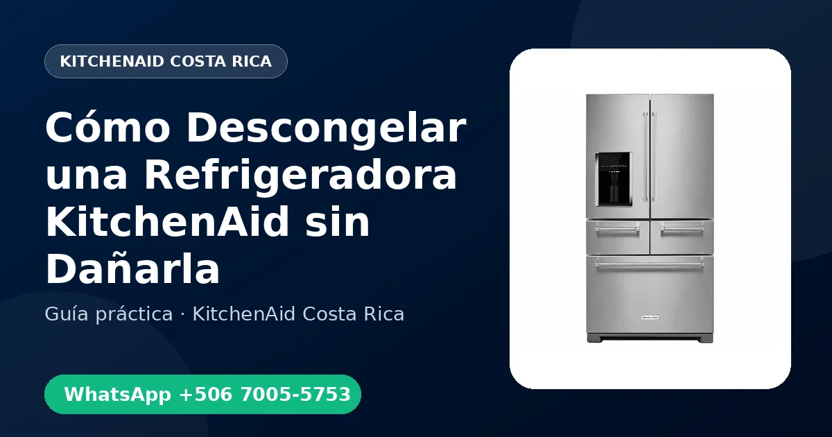 Cómo Descongelar una Refrigeradora KitchenAid sin Dañarla