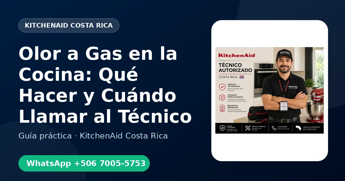 Olor a Gas en la Cocina: Qué Hacer y Cuándo Llamar al Técnico