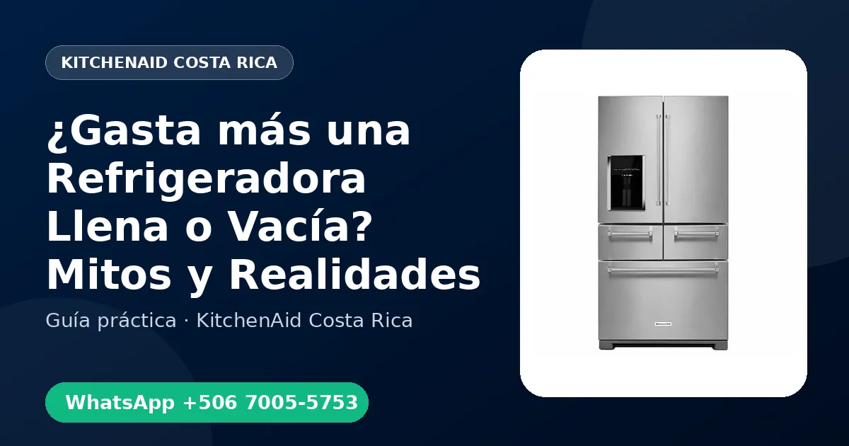 ¿Gasta más una Refrigeradora Llena o Vacía? Mitos y Realidades