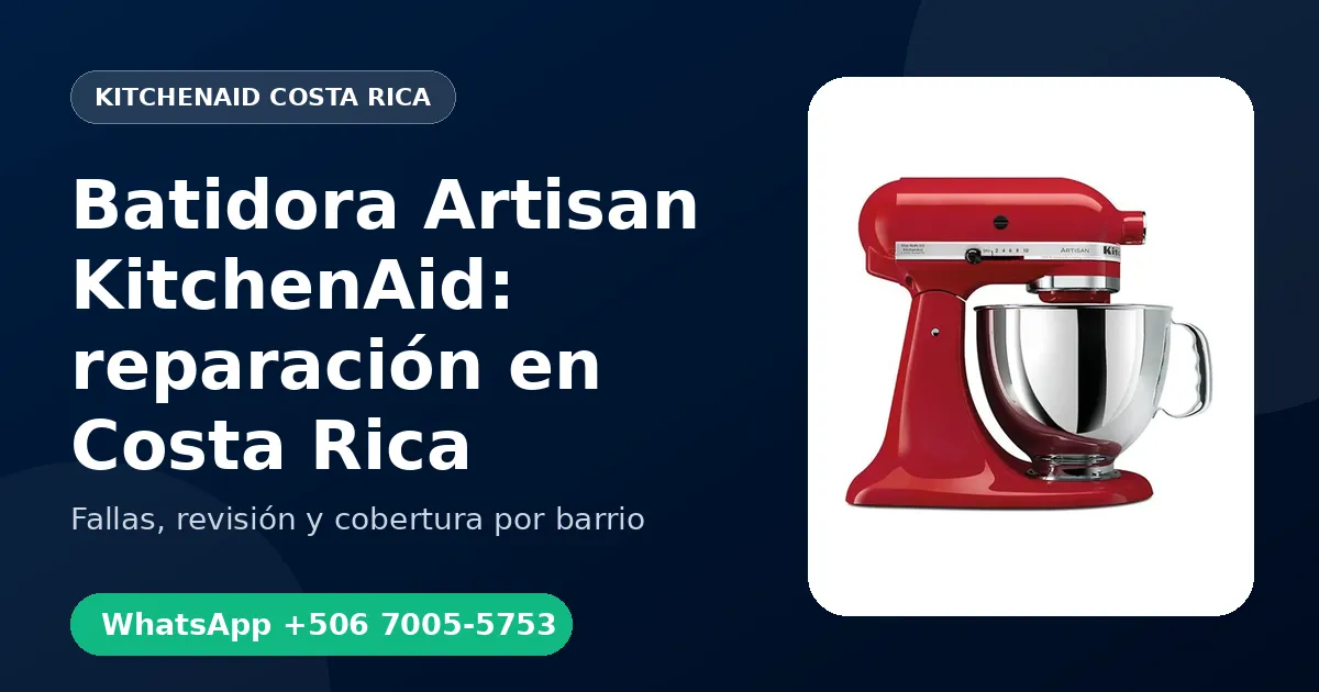 Batidora Artisan KitchenAid en Barva