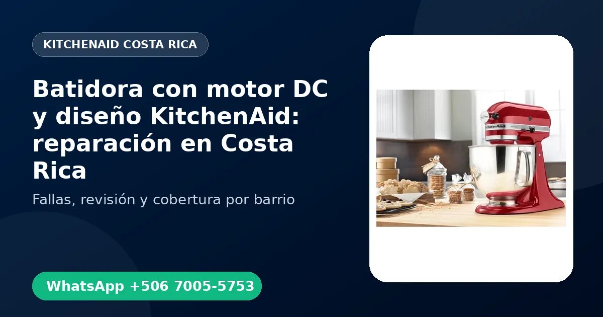 Batidora con motor DC y diseño KitchenAid en Hatillo