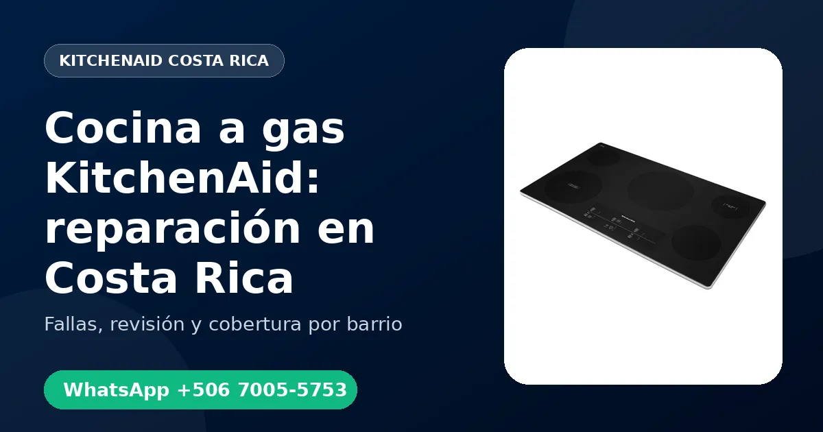 Cocina a gas KitchenAid en Barva