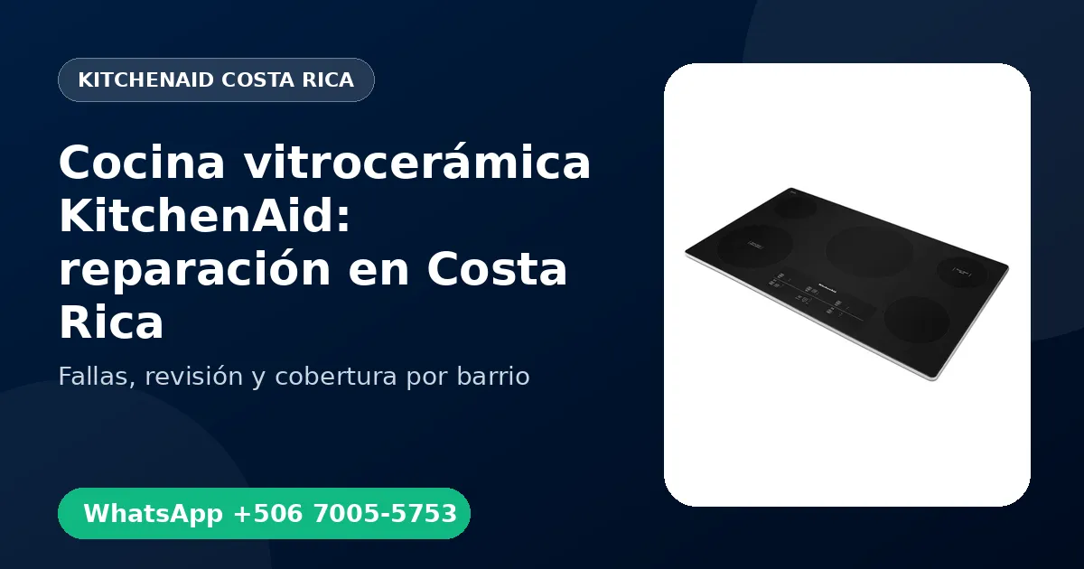 Cocina vitrocerámica KitchenAid en Hatillo