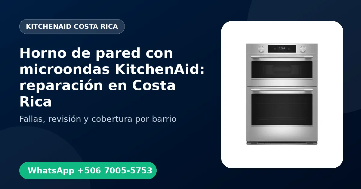 Horno de pared con microondas KitchenAid en Barva