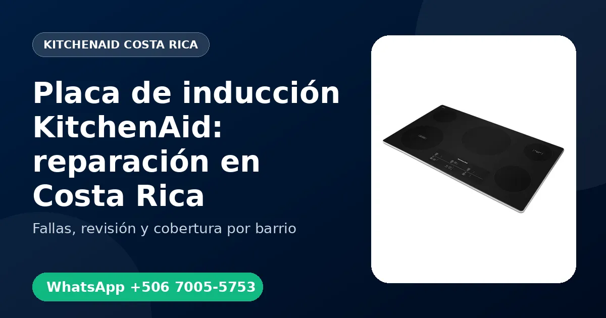 Placa de inducción KitchenAid en Barva
