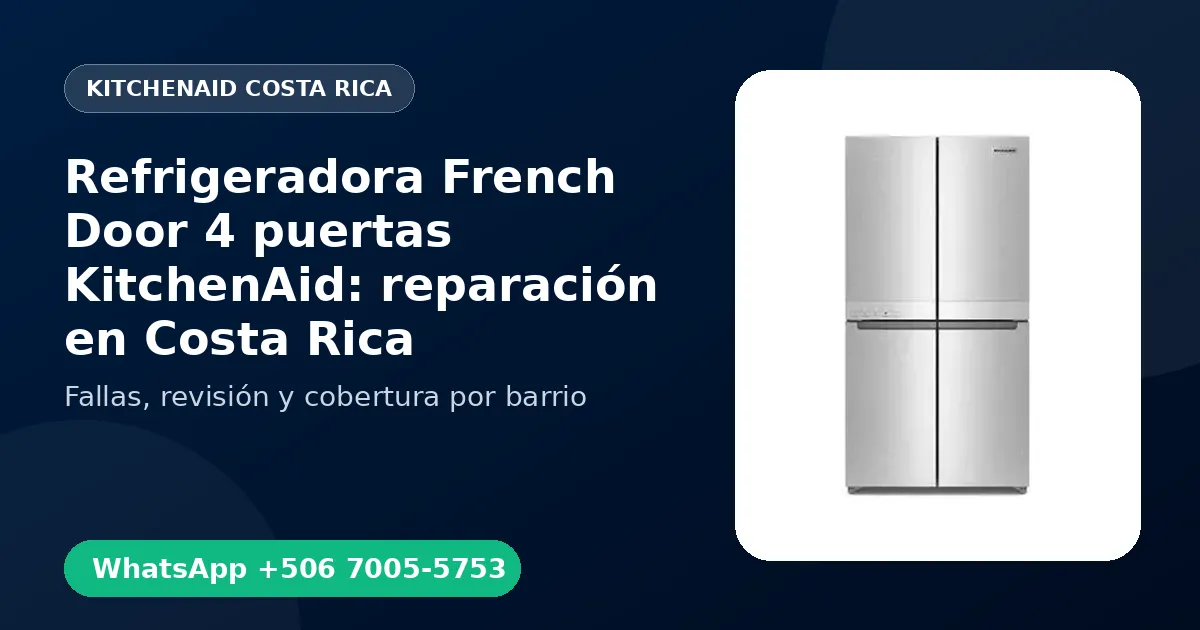 Refrigeradora French Door 4 puertas KitchenAid en Hatillo