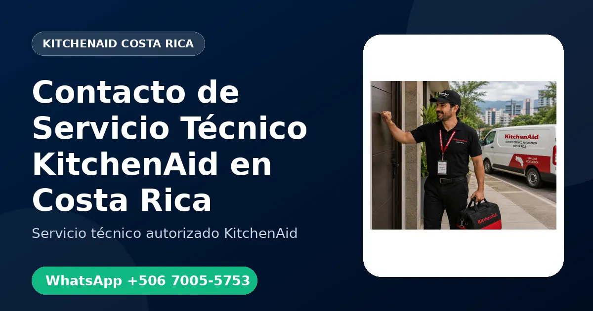 Contacto de Servicio Técnico KitchenAid en Costa Rica