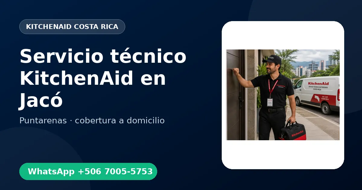 Mantenimiento KitchenAid en Jacó
