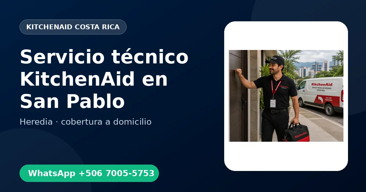 Servicio a domicilio KitchenAid en San Pablo